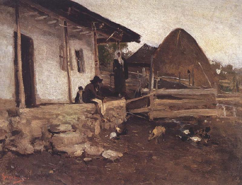 Peasant Sitting in Front of his House, Nicolae Grigorescu